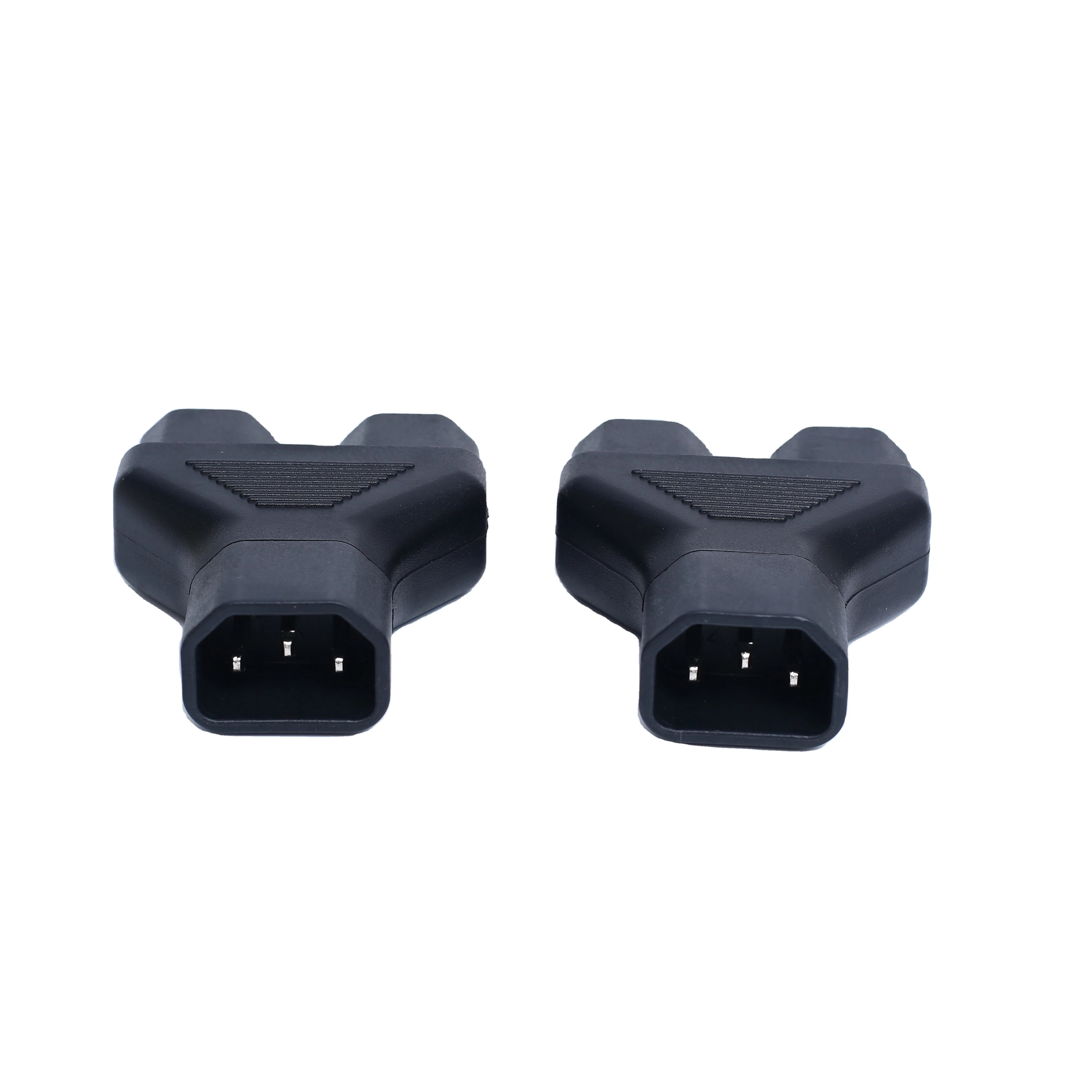 IEC320 IEC 320 C14 Male to Double C13 Female Y Type Splitter Extension Power Adapter adaptor connector