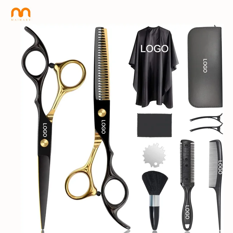 Factory Supply Wholesale custom logo Barbershop Hair Layering Scissors for Home Salon