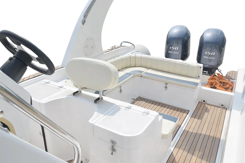 Роскошная ребристая лодка Rilaxy с глубоким V-образным вырезом, максимальная скорость Q960, 62 узла