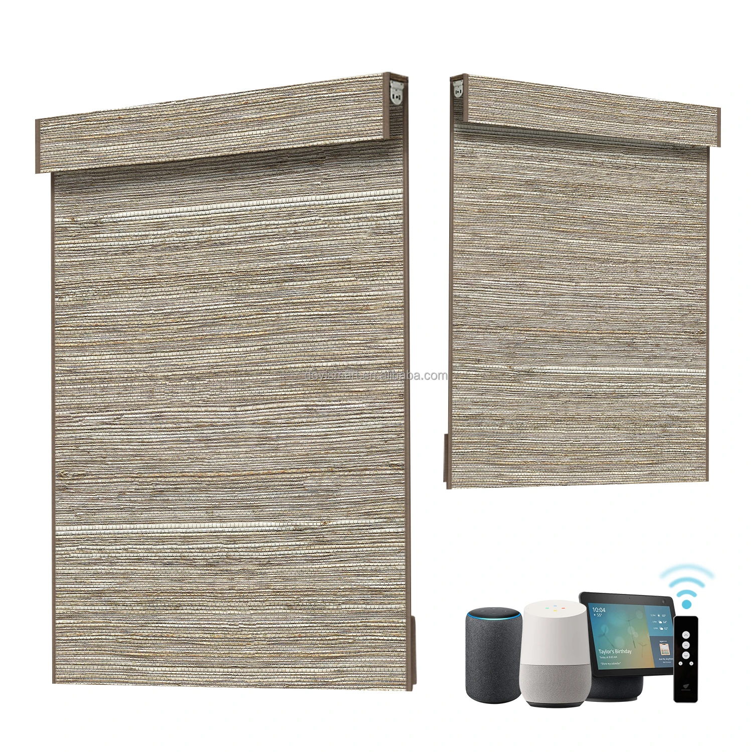 Smart Woven Wood Roller Blinds Window Shades