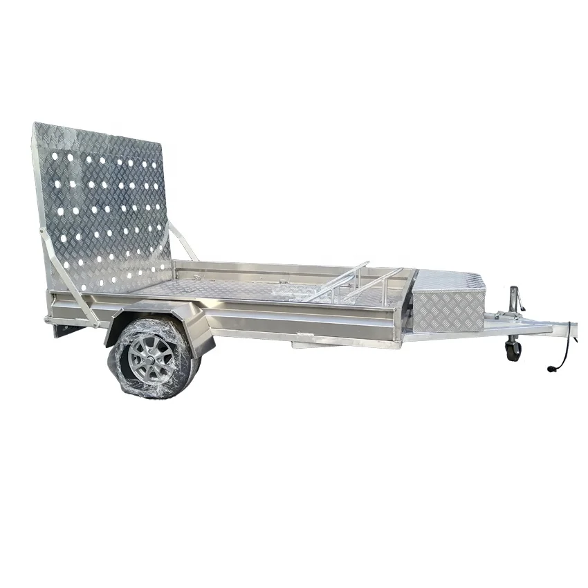 High Quality Factory Made 6x4 inch 3 Ton Farm Dump Galvanized Box Light Trailer with Cage also Support Customized