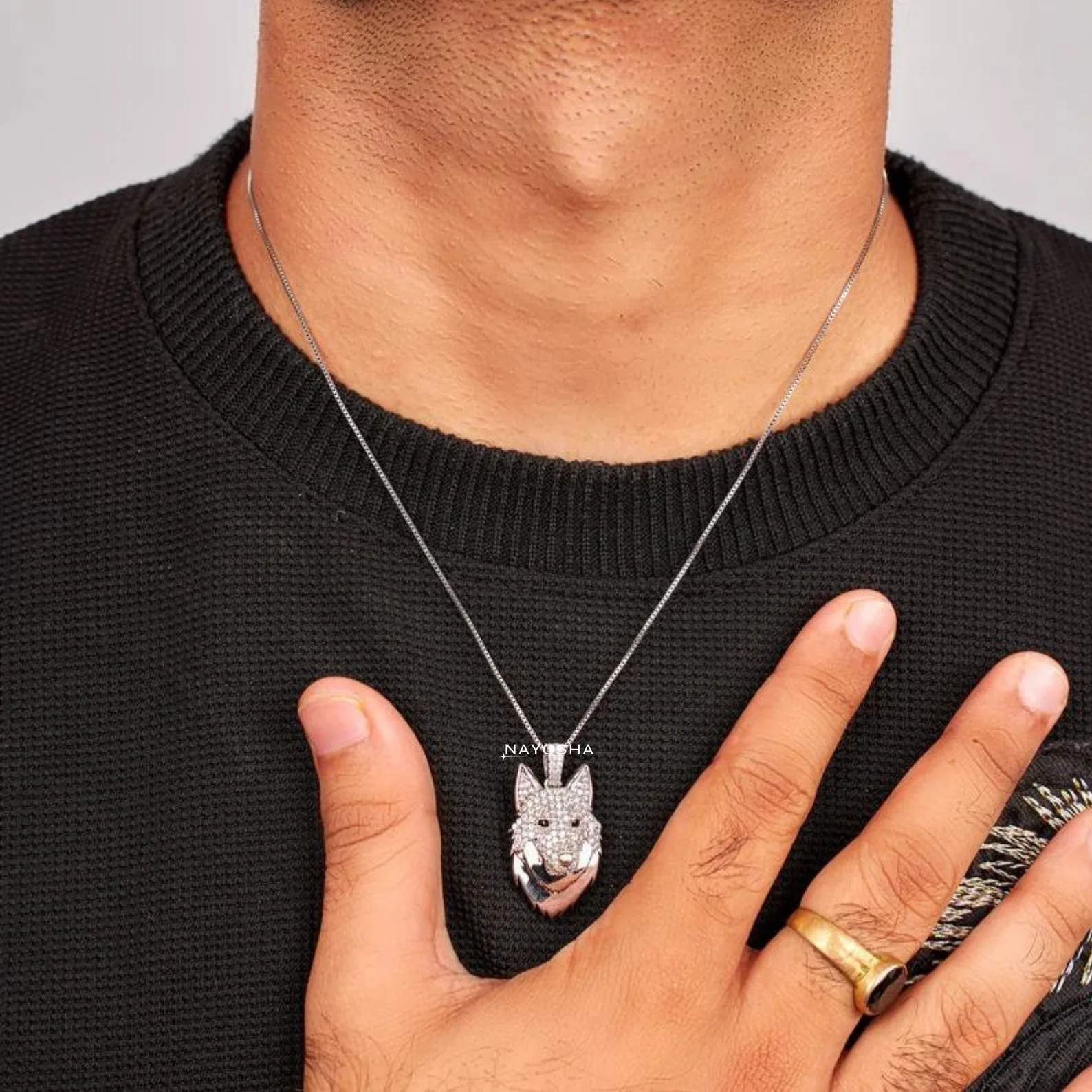 Biker Stainless steel jewelry wild boar eagle shape charms Norse viking hip hop wolf pendant for men & women