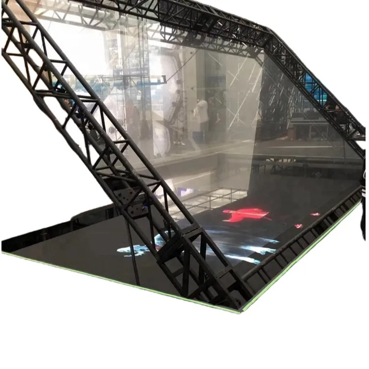 3D Hologram Stage Projection System/ peppers ghost projection hologram foil