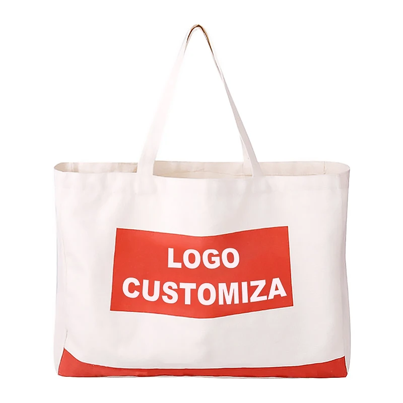 Большая емкость Экологически чистая хлопчатобумажная Холщовая Сумка-тоут с индивидуальным рисунком логотипа и многоразовая сумка для покупок леопардовым дизайном