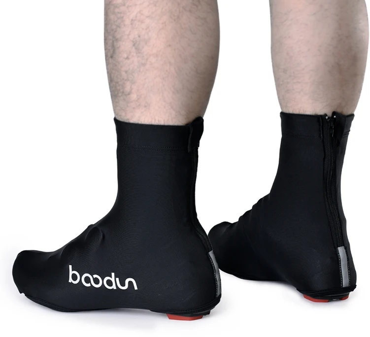 HBG reflective strip cycling shoe cover for men road bike lock shoe special long tube dust-proof bike shoe covers 1 pair