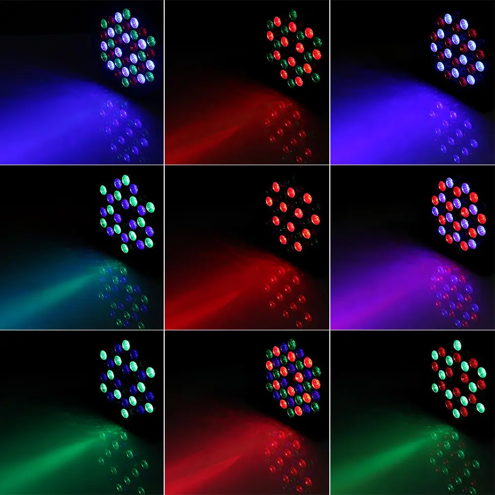 Dragonstage event party 36 led RGB Battery Powered Wireless Controlled LED Par Can Uplight Stage Lights