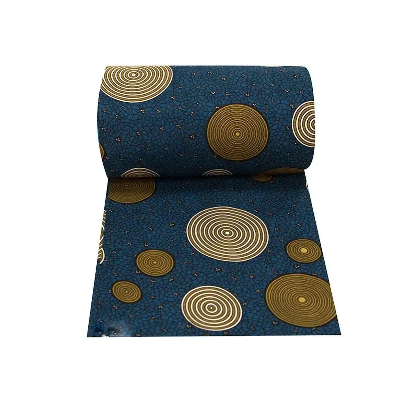 100% Polyester Africa Ankara Print Batik Fabric Real Wax Patchwork Sewing african batik Woman Dress