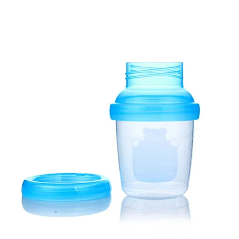 PP breast milk storage bottle Bpa Free Connect the converter to the breast pump storage bottles 180ml milk storage fridge bottle
