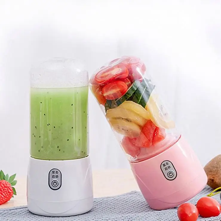 OEM Mixeur 300ml 6 Blade Mini Usb Rechargeable Automatic Smoothie Hand Fruit Juicer Bottle Shaker Portable Blender