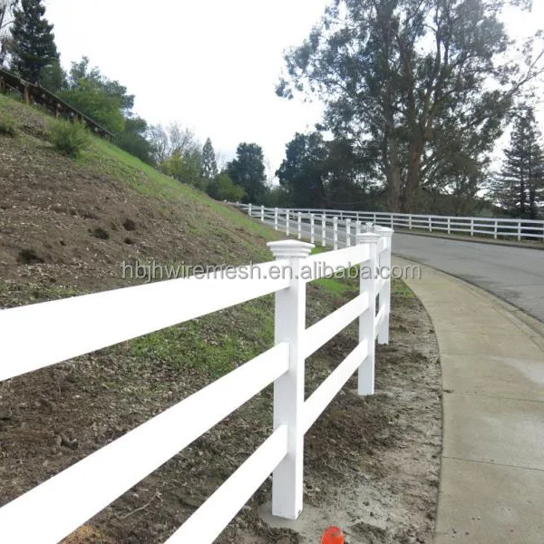 Top Quality 3Rails Vinyl/Plastic/PVC Safety Fence For Horse Riding Arena