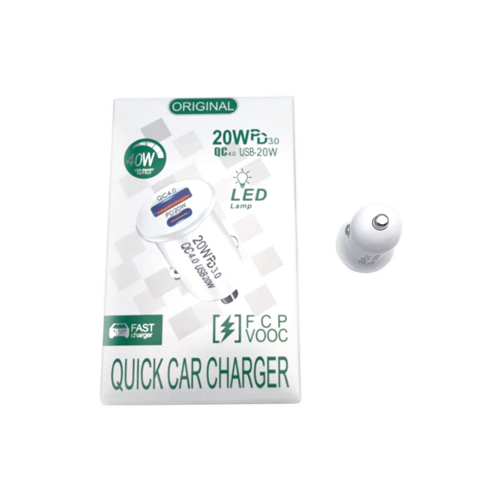 2 порта USB быстрая зарядка 20 Вт автомобильное зарядное устройство QC 4 0 телефон Универсальный адаптер беспроводное