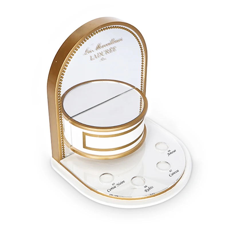 Custom Makeup Lipstick Displays Acrylic Product Display Rack Cosmetics Lipgloss Display Stand With Mirror