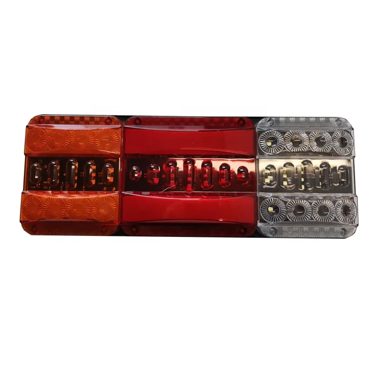 15 x 5.5 inches led rectangular combination stop turn tail light truck trailer dot