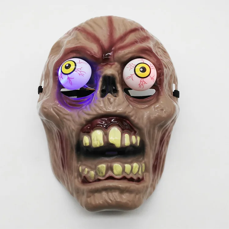 
Hot sale halloween carnival party pvc smile funny clown mask led glitter explosion eyes joker face masks 