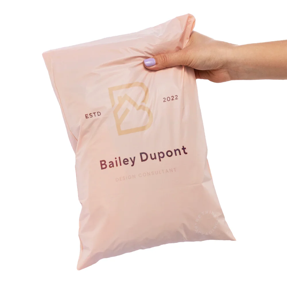 Custom Logo Biodegradable Compostable Postage Satchels Plastic Envelopes Shipping  Poly Mailer Mailing Bags For Clothing