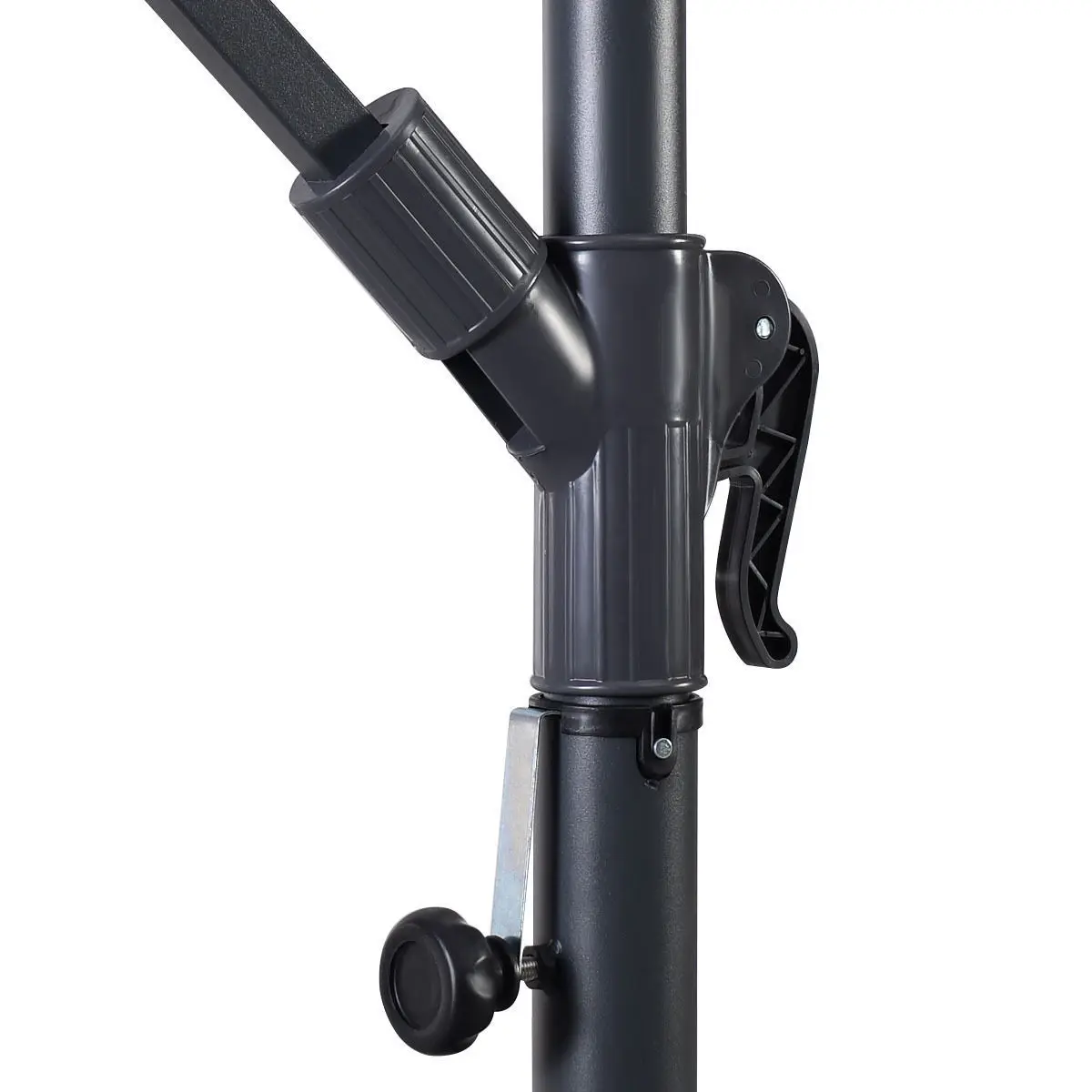 All Steel Hanging Duplex Roman Mist Garden Patio Umbrella Rain And Sun 2.7m Outdoor Parasol