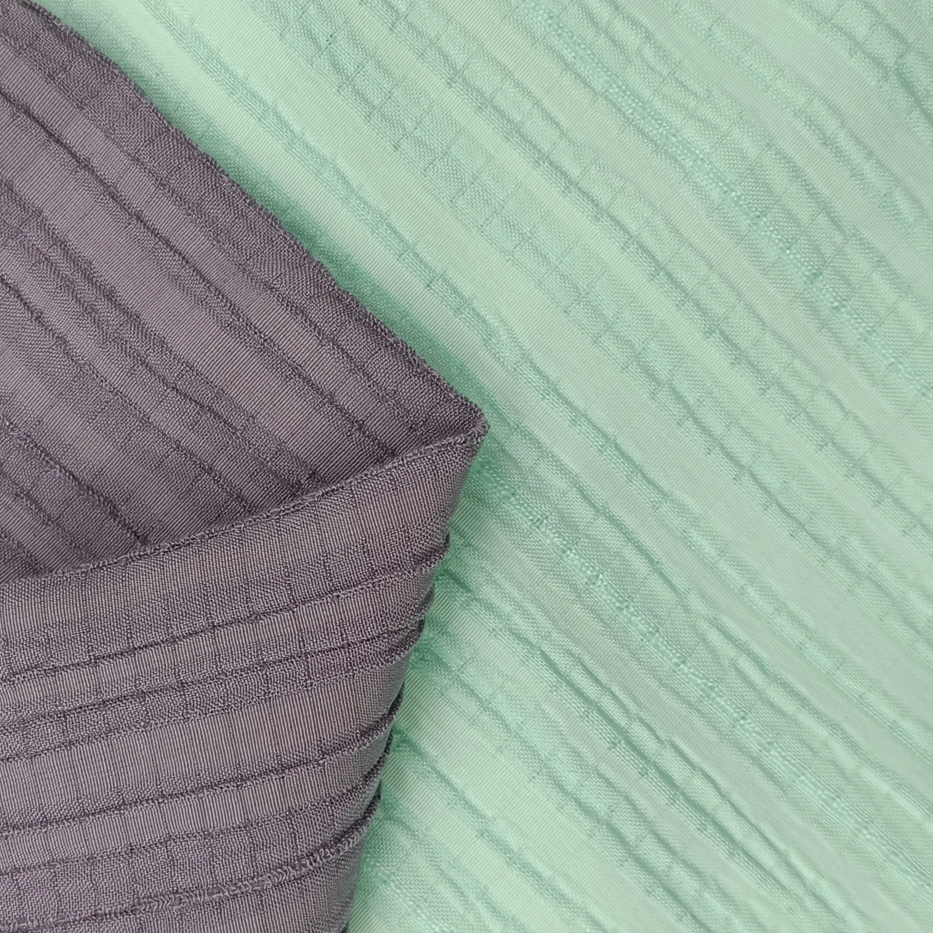 Custom wholesale high quality viscose/polyester woven Stripe crepe crinkle fabric for clothing