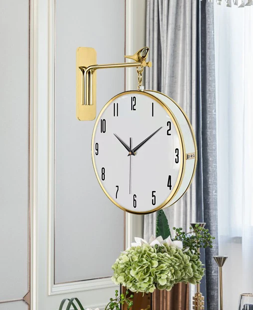 Metal Electroplating Leather Decoration Interior Design Home Decor Hanging Pendulum Living Room Wall Art