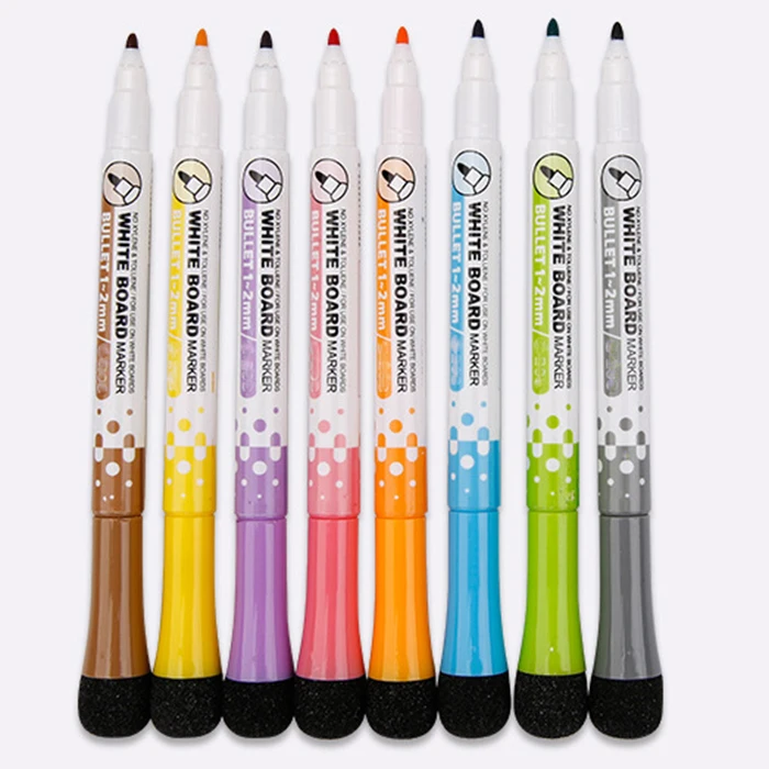 Нетоксичные маркеры для белой доски с сухими чернилами новый стиль магнитный маркер ластиком