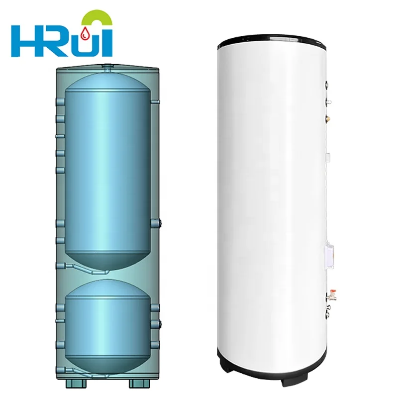 300 liter Stainless Steel Combined DHW Tank & Buffer Tank Water Heating Heat Pump Water Tank