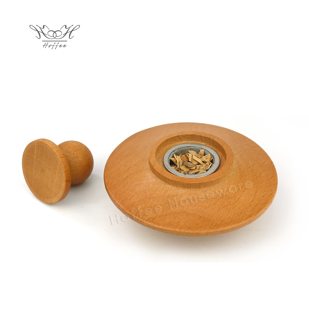 Old Fashion Smoke Top Cocktail Smoker Kit With 4 Cans Wood Chips Bar Tools Cocktail Chimney Smoker Set