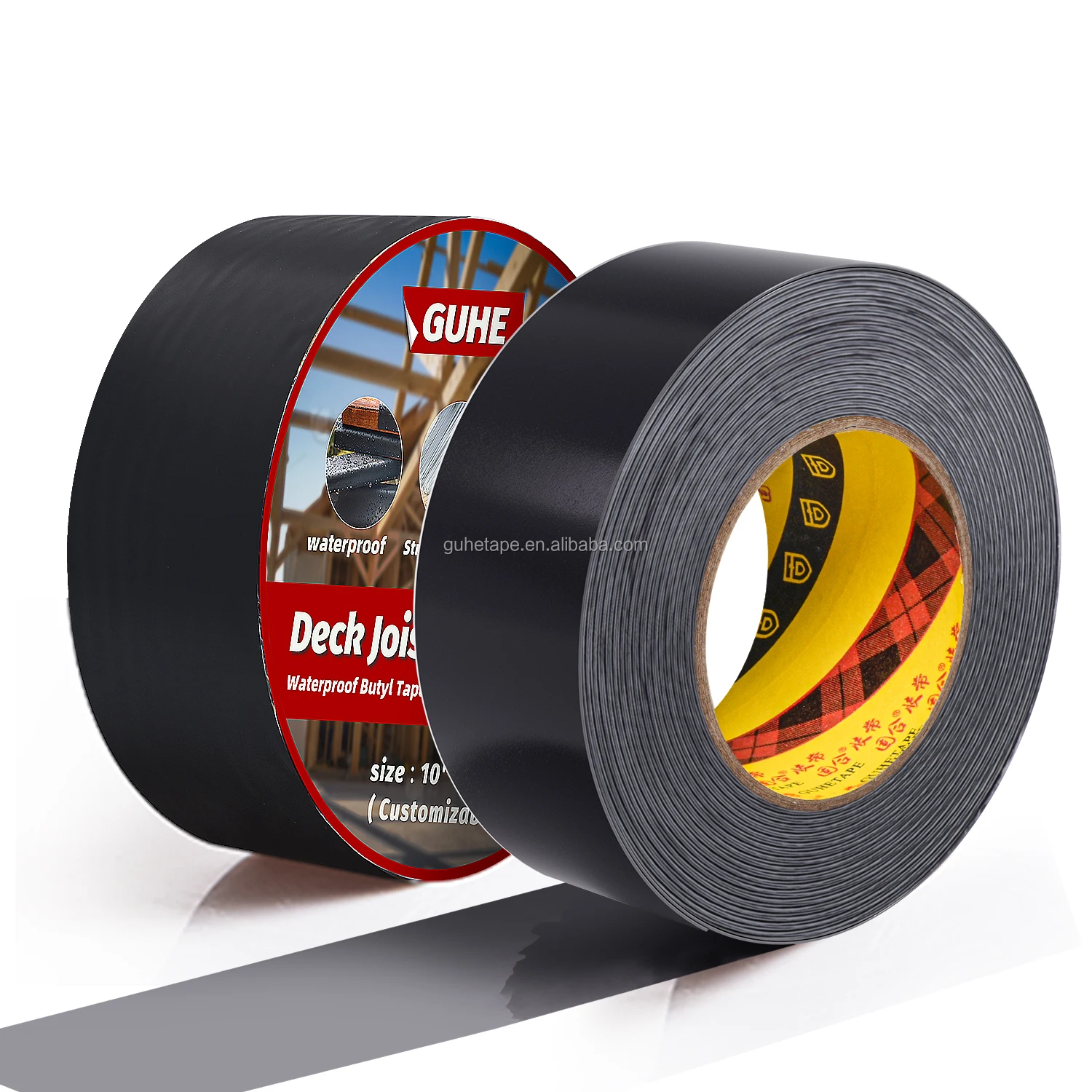 Custom Strong Adhesive Timber Decking Beams Joist Tape Butyl For Protecting Roof Boards From Sun And Corrosion
