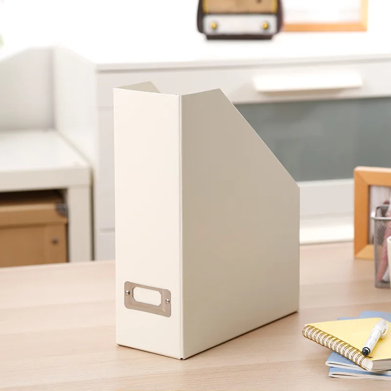Collapsible Cardboard Desk Organizer Magazine Rack File Holder Organizer Box