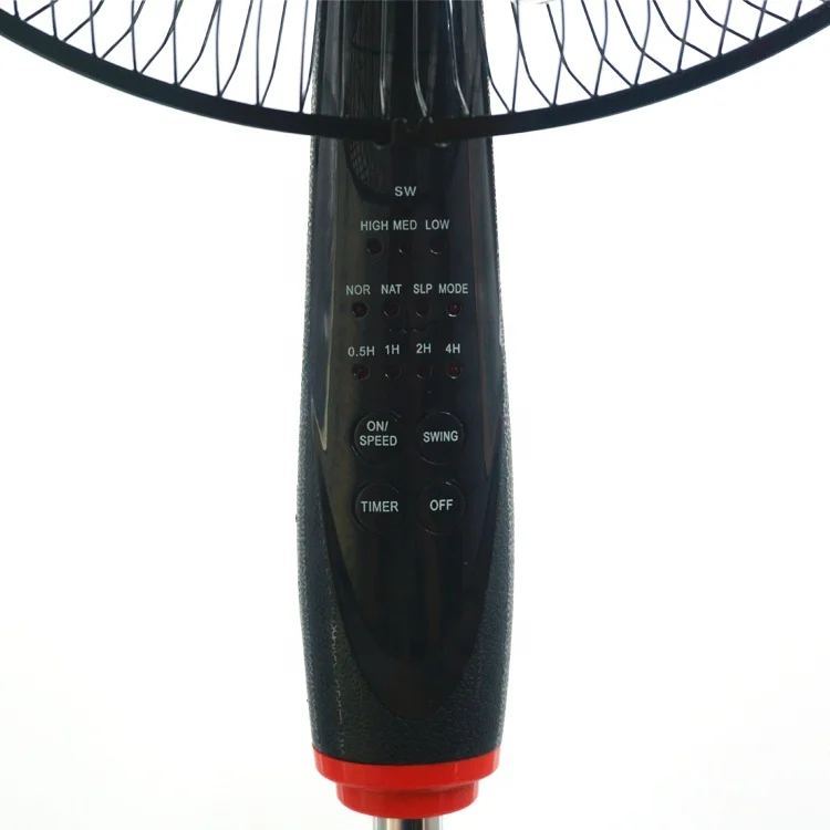 5 Blades hot selling new design good quality industrial office floor round base plastic grill modern electric stand fan