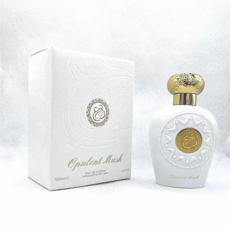 High quality 100ML arabic Middle East Dubai White Musk Lasting Fragrance luxury unisex Women perfume OPULENT MUSK Wholesale