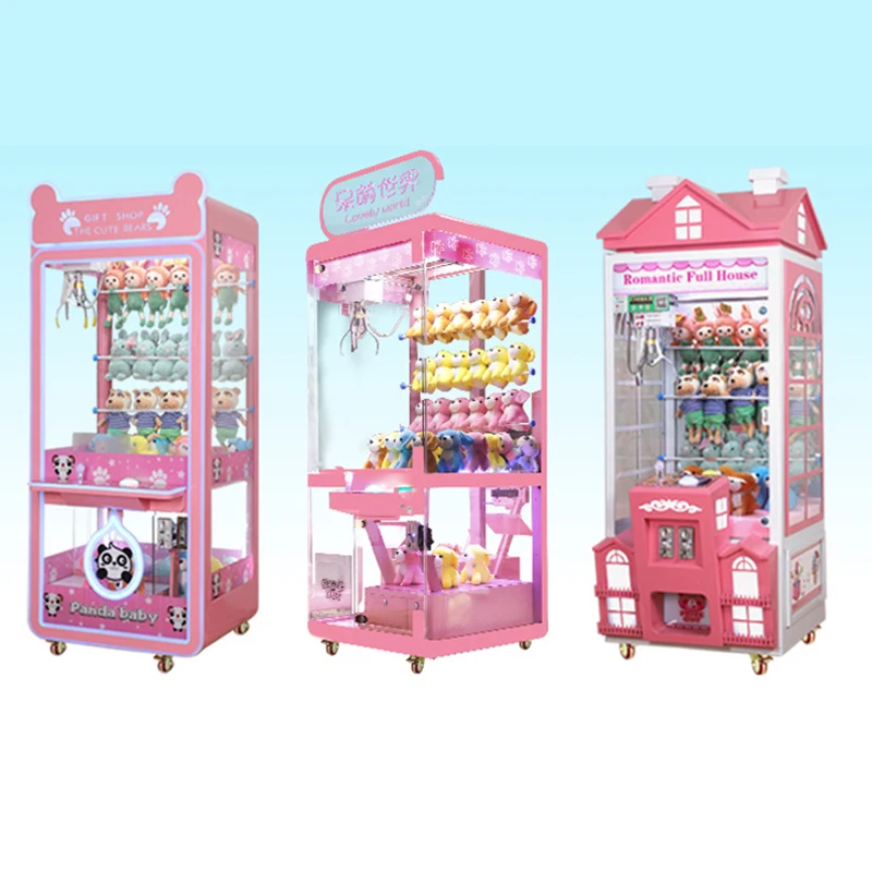 Mini Indoor Coin Operated Toy Gift Vending Arcade Games Machines Mini Claw Machine Doll Machine