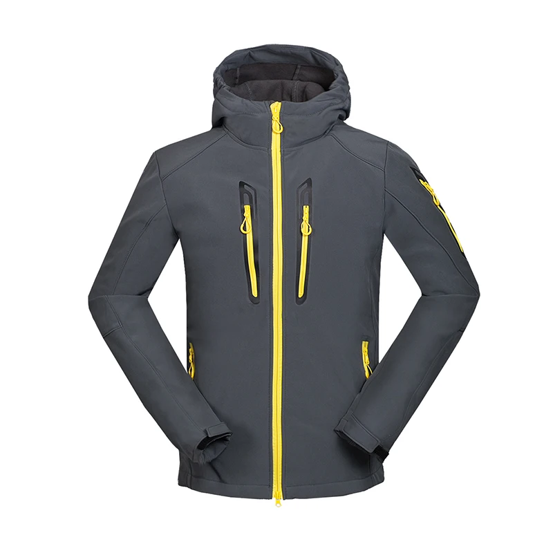 Wholesale Custom Technical Jacket Polyurethane Waterproof Coating Soft Shell Outdoor Mountain Climbing Hiking Jacket