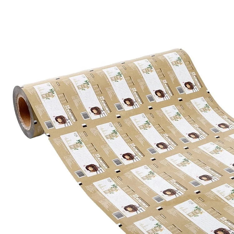 Custom wholesale film roll for plastic bag wet tissues baby wipes packaging plastic film roll