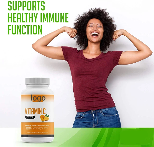 Hot selling zinc containing, pure and original oranges boost immunity 60 capsules vitamin C gummies