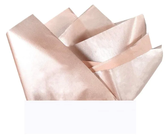 Tissue Paper Bulk Metallic gold rose gold silver Paper Gift Wrapping Accessory Wrap for DIY Fringes Shredded Fill Confetti