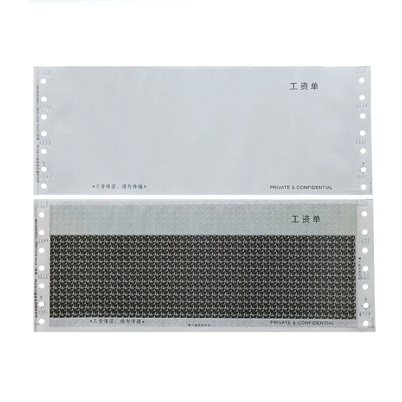 Custom Logo Printing Carbonless Salary Confidential Letter Envelope Pin Mailer Envelope Paper for Commercial Bank