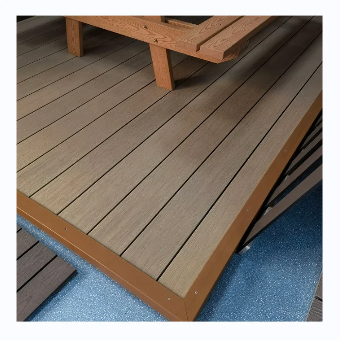 Элегантный террасный настил из древесины тика с 3D тиснением по хорошей цене