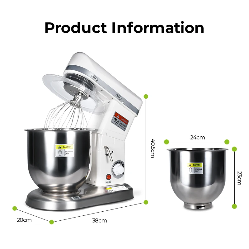 Hot sell kitchen machine stand mixer 4.5L 5.5L 7L 10L stainless steel bowl Electric Stand Mixer for baking for commercial mixer