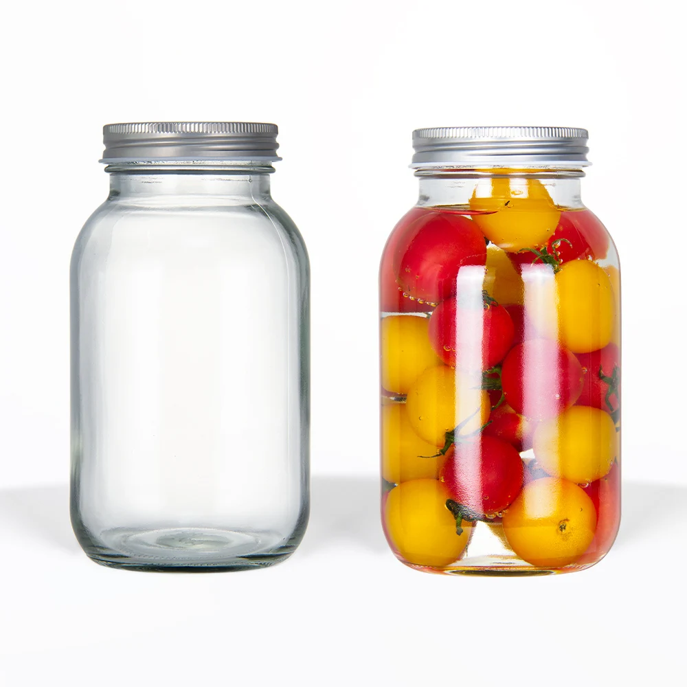 5oz 8oz 12oz 16oz 25oz 32oz Mason Jars 1000ml Jam Honey Mason Canning Jars with Airtight Lids