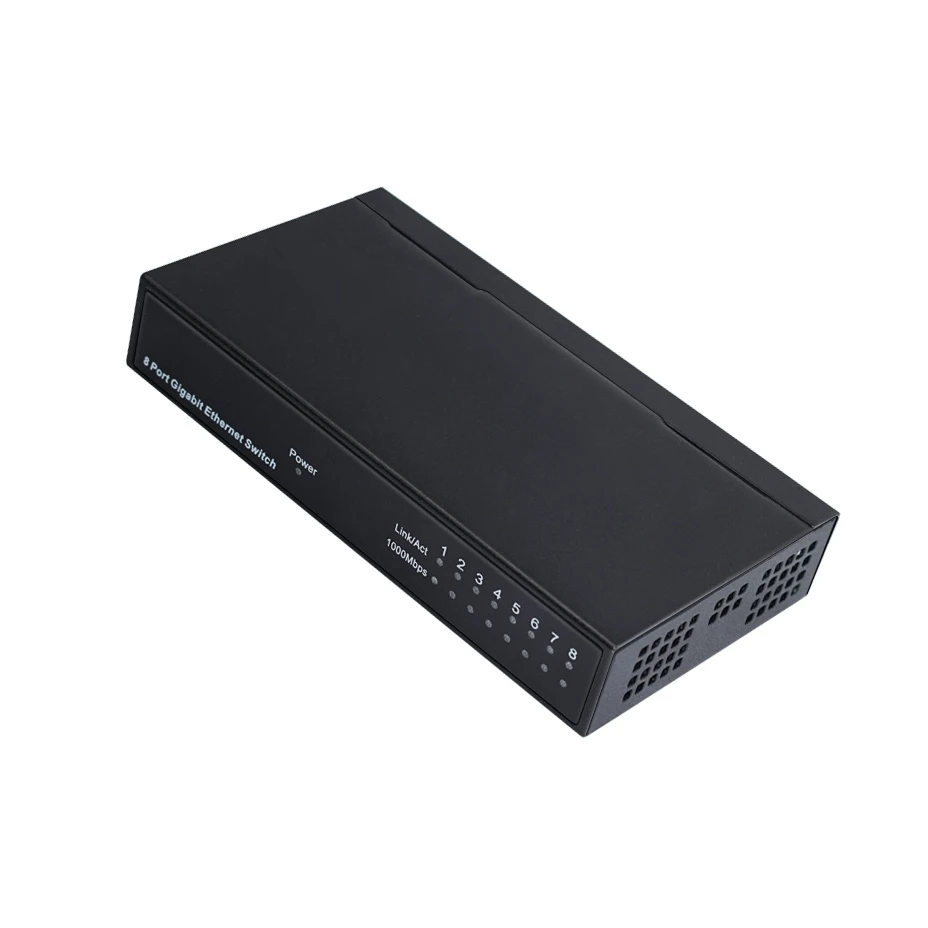  Tenda 8 портов 10/100/1000 Мбит/с Ethernet Giga переключатель металлический корпус настенный неуправляемый гигабитный сетевой коммутатор для IP CCTV