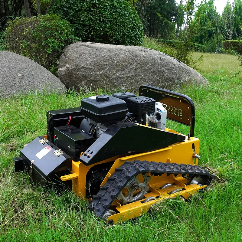 High Quality Portable Mini Lawn Mower Intelligent Robotic Flail Blades Remote Controlled Cutting Agriculture Use Battery Petrol