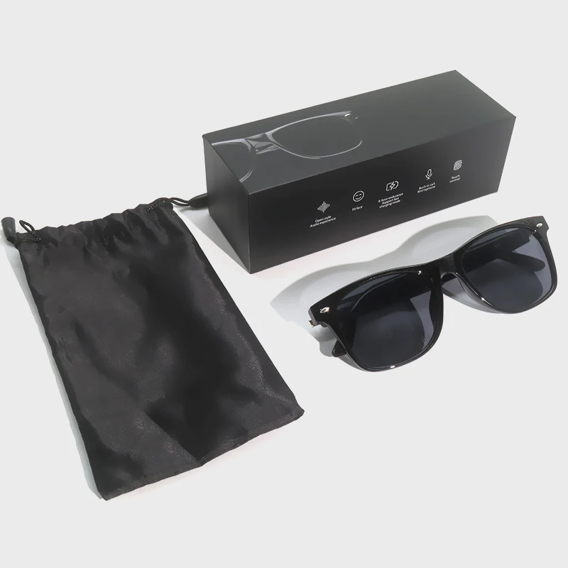 Fashion Outdoor Sunglasses With Bluetooth Smart Glasses support Listen Music Answer Calls Voice Assistant Smart Sunglasses