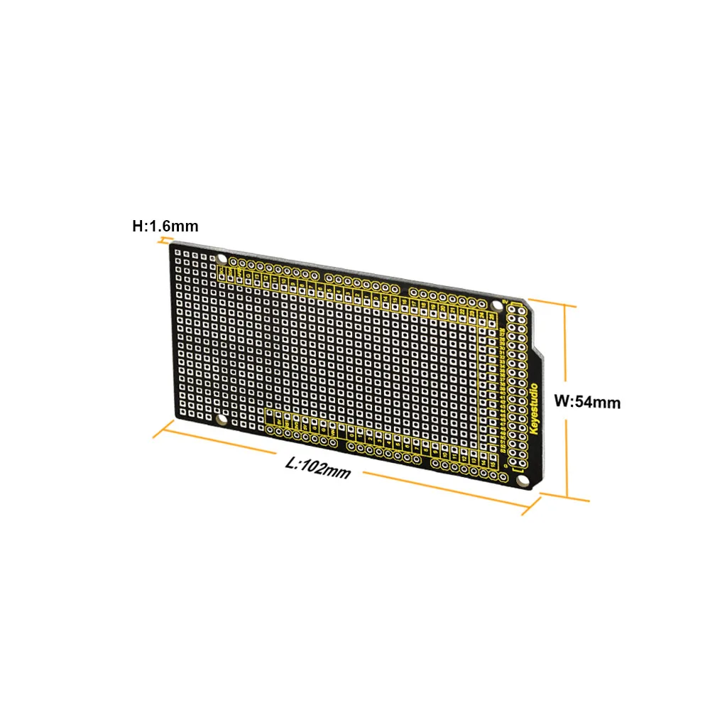  10 шт. Keyestudio Прототип PCB для Arduino MEGA 2560 R3 Щит DIY FR-4 экологически