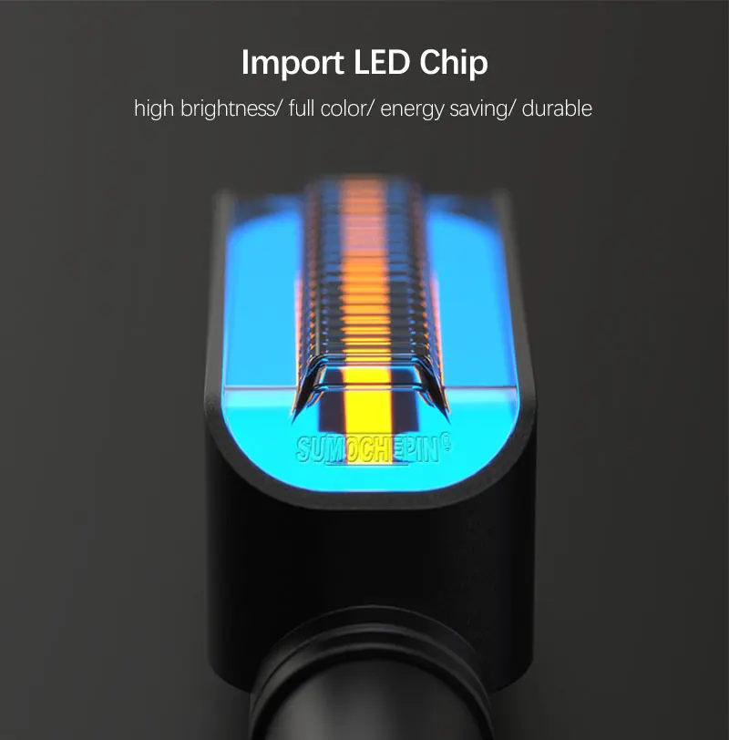 KEEN Universal Dual Colors Motorcycle LED Turn Signals Light Motorbike DRL Flow Turning Indicator Lamp 12V led