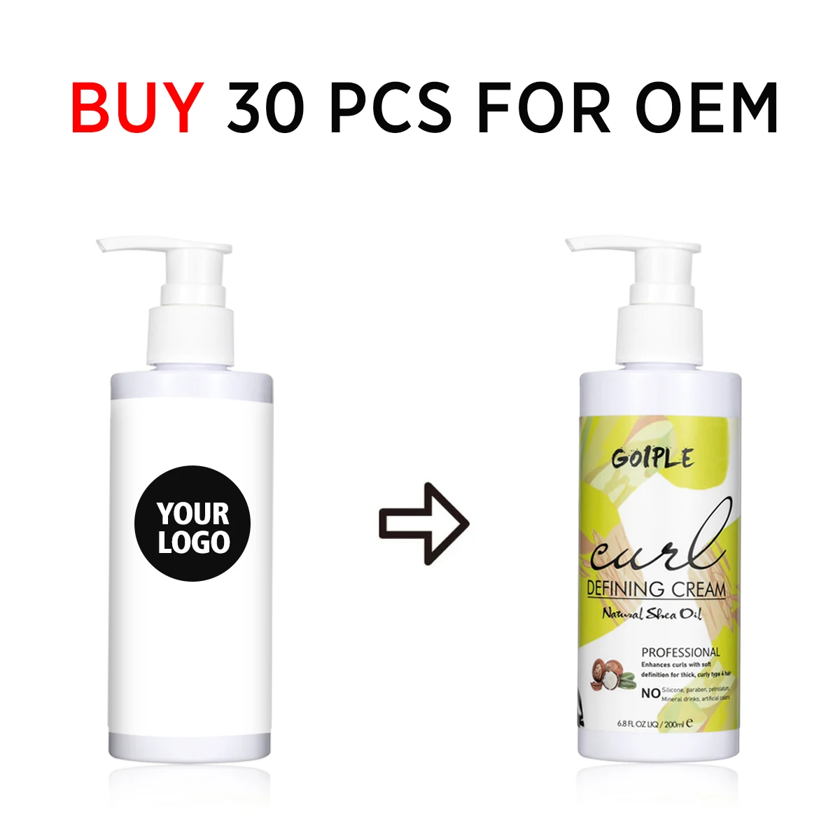 Private Label Shea Butter Curls Enhancer Enhancing Cream Hair Moisturizer Products for Define Curly Stretch Curl Defining Cream