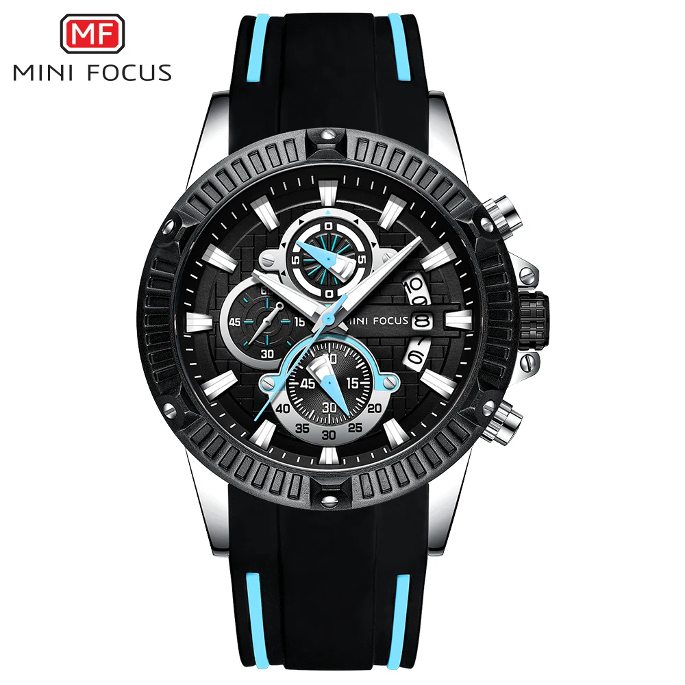 Mini Focus Men Stylish Minimalist  Watch  Analog Watch for Man Date Sport Work Waterproof Chronograph Watches Men