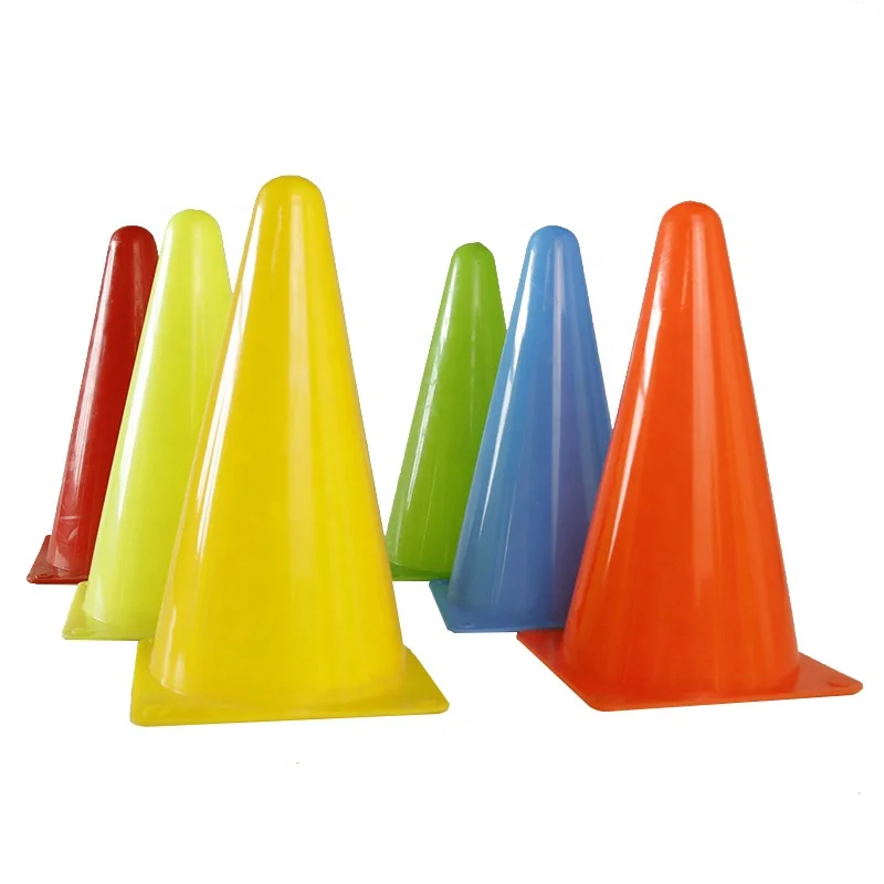 9 Inch Plastic Agility Cones Sports Flexible Soccer Cones for Training Party Activity Traffic Cone