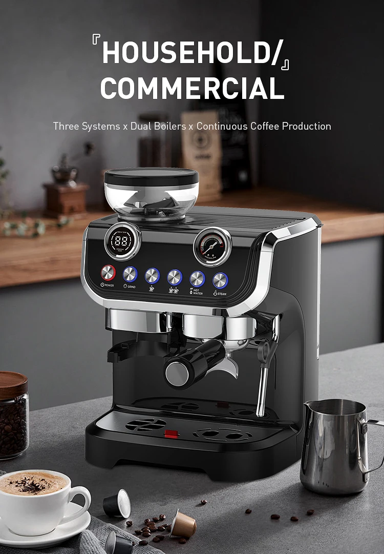 italian semi auto 1 group home espresso coffee making machine automatic good quality for sale