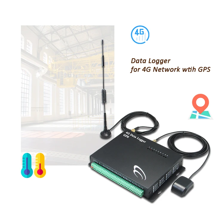 Gps Logger Tracker Device System 4g real Time Temperature gps Tracker Ethernet type 4G GPS Temperature and Humidity sensor
