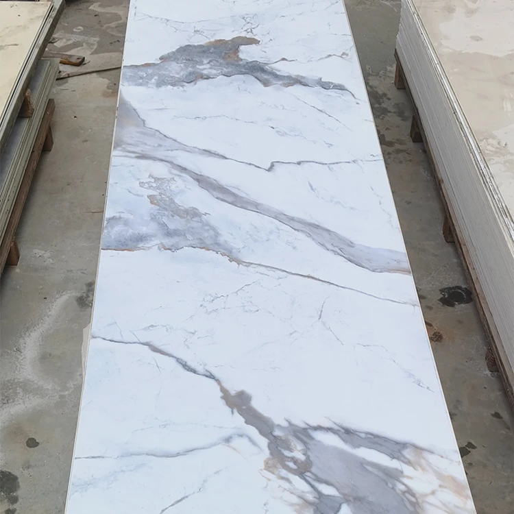 SPC Wall Panel for Hotel Bathroom seamless board Integrated Wall Panel for Indoor Decoration