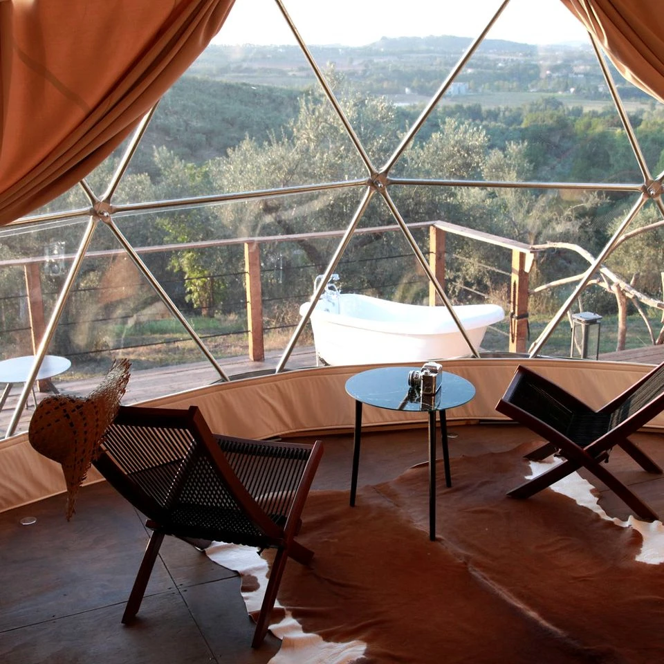 Russia 20ft Glamping Dome Tent With Stove